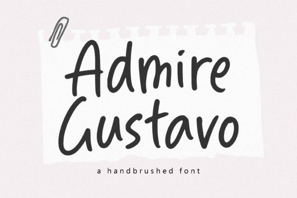 Admire Gustavo: A Handwritten Font for Campaigns