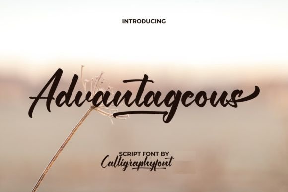 Advantageous Font: Elegant Script for Business Branding