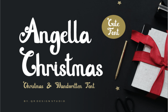Angella Christmas Font for Web Design and Branding
