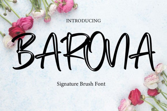 Barona: A Handwritten Font That Elevates Digital Marketing Visuals