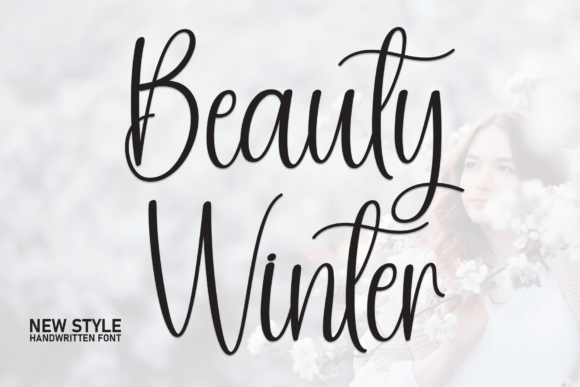 Beauty Winter: A Handwritten Display Font for Modern Web Design
