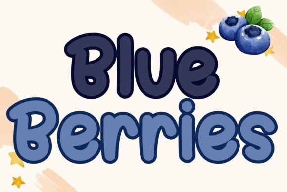 Blue Berries Font: Sweet Typography for Editorial Design
