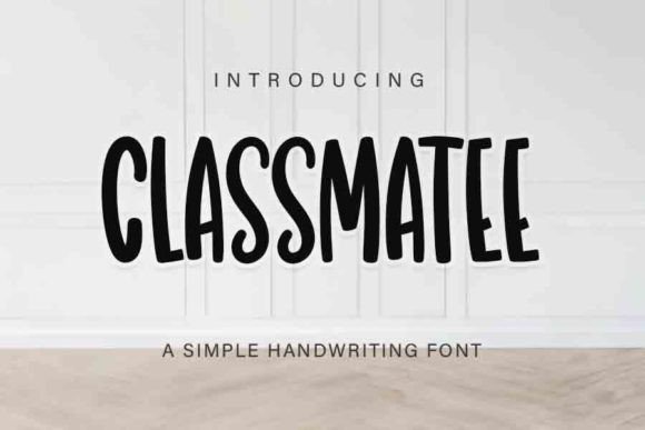 Classmatee Font: Handwritten Typography for Web Design