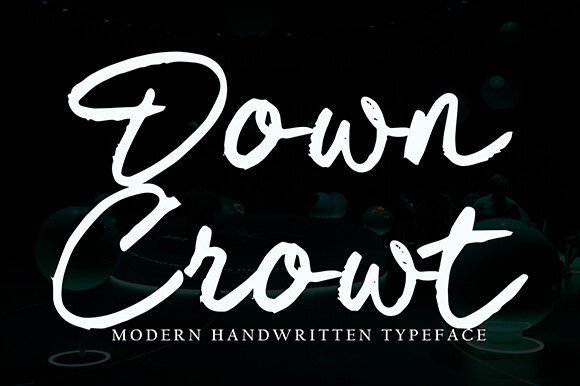 Down Crowt Font Review: Elegant Script for Branding