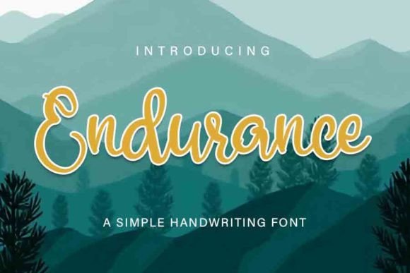 Endurance Font: Elegant Handwritten Style for Makers
