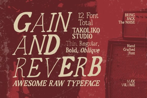 Gain and Reverb Font Review for Web Design