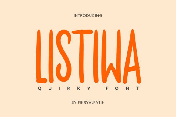 Listiwa: A Quirky Handwritten Font for Creative Branding Projects