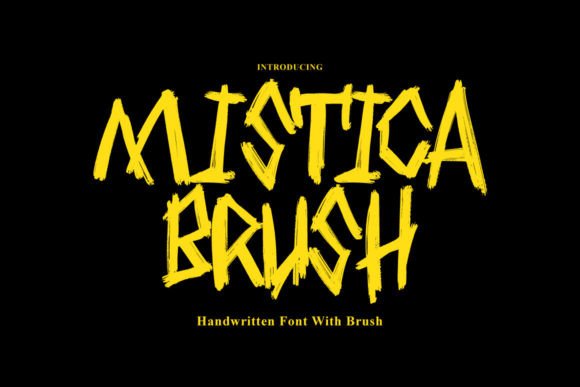 Mistica Brush: A Modern Handwritten Font for Creative Branding Projects