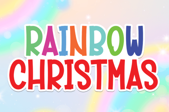 Rainbow Christmas Font: A Playful Typeface for Campaigns