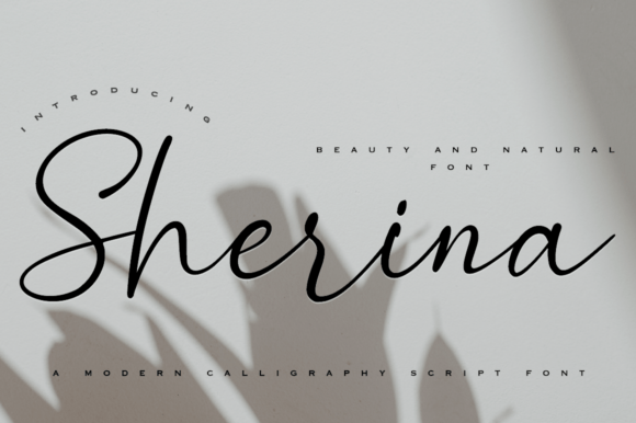 Sherina Script: A Handwritten Font for Elegant Editorial Design