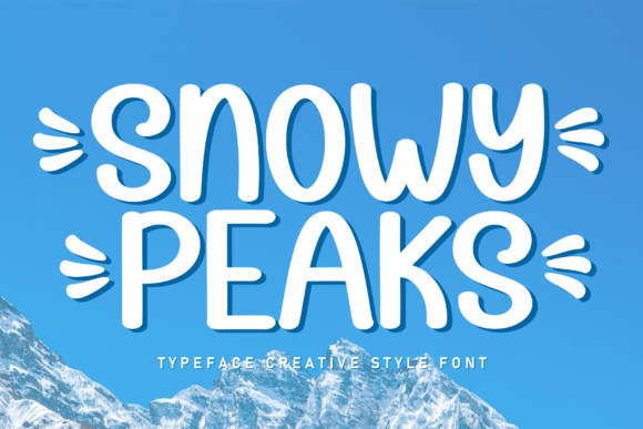 Snowy Peaks Font: Sweet Handwritten Style for Crafters
