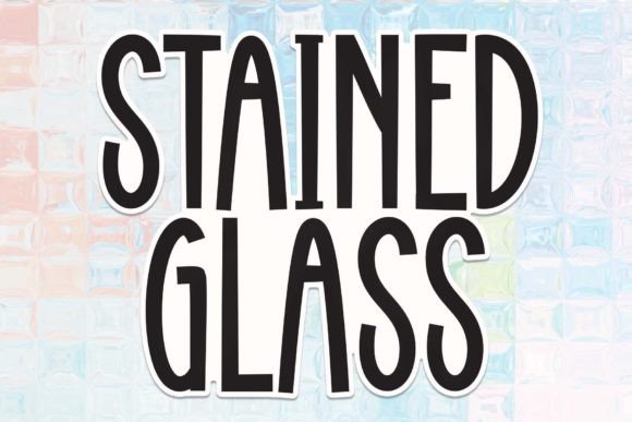 Stained Glass Font: Handwritten Charm for Makers