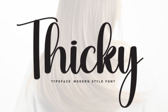 Thicky Font: A Handwritten Script for Web Design