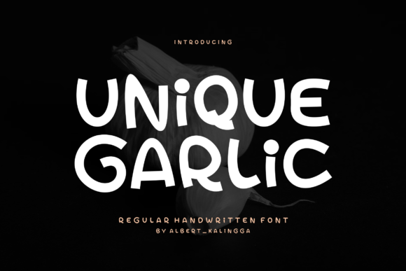 Unique Garlic Font: Bold Display Type for Campaigns