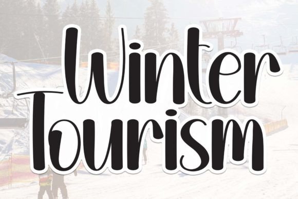 Winter Tourism Font: A Handwritten Typeface for Branding
